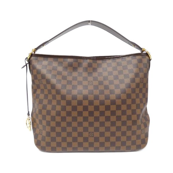 2600061281516 1 b Louis Vuitton Damier Delightful MM Shoulder Bag Brown