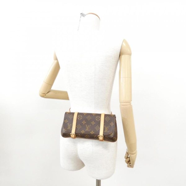 2600061376731 10 b Louis Vuitton Monogram Pochette Marel Waist Bag Brown