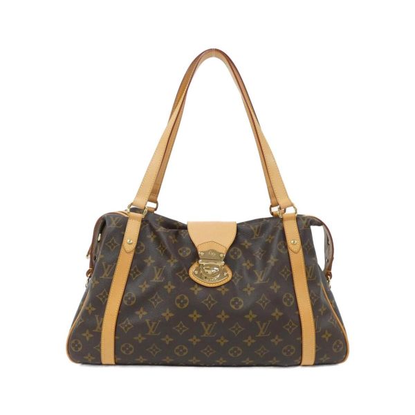 2600061875982 1 b Louis Vuitton Monogram Stresa PM Shoulder Bag Brown