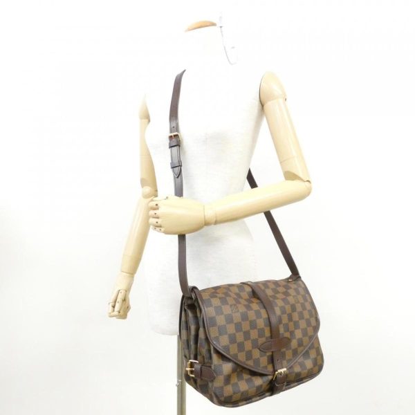 2600063208160 10 b Louis Vuitton Damier Saumur Shoulder Bag Brown