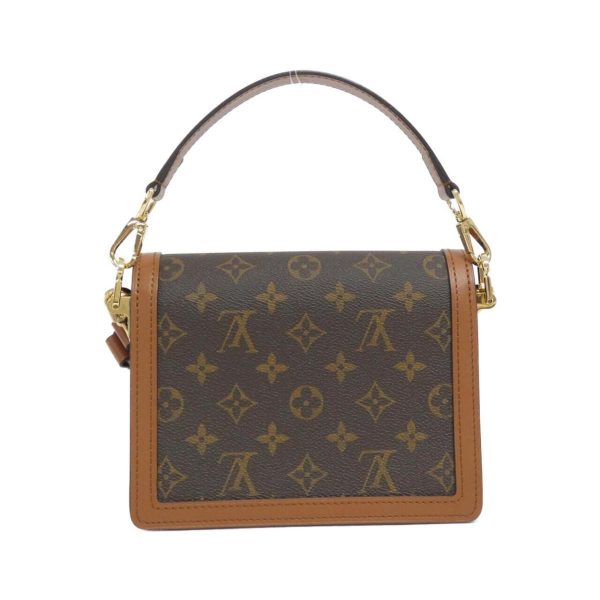 2600063348095 2 b Louis Vuitton Monogram Dauphine Lock XL Shoulder Bag Brown