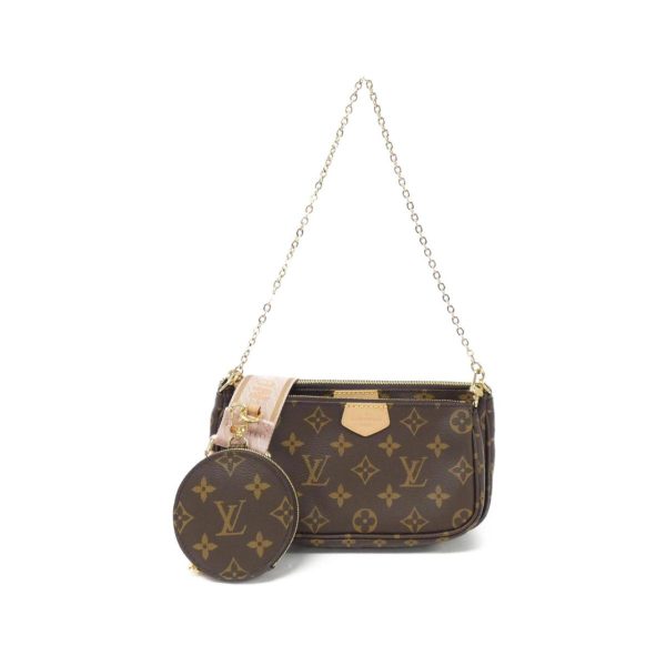 2600065123164 1 b Louis Vuitton Monogram Multi Pochette Accessoires Small Leather Shoulder Bag Brown