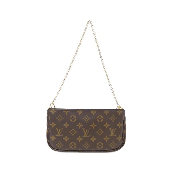 2600065123164 2 b Louis Vuitton Monogram Multi Pochette Accessoires Small Leather Shoulder Bag Brown