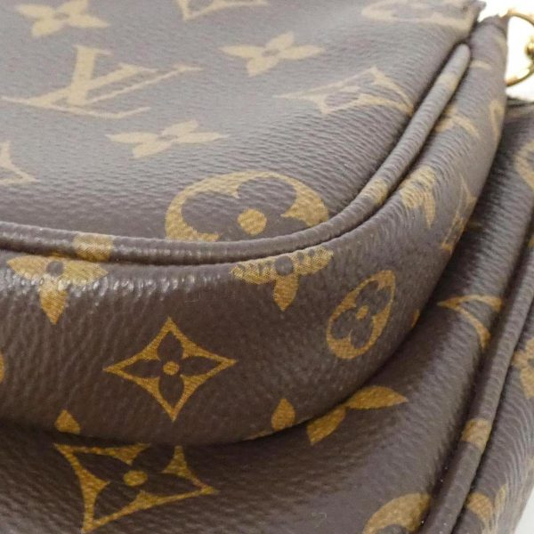 2600065123164 3 b Louis Vuitton Monogram Multi Pochette Accessoires Small Leather Shoulder Bag Brown