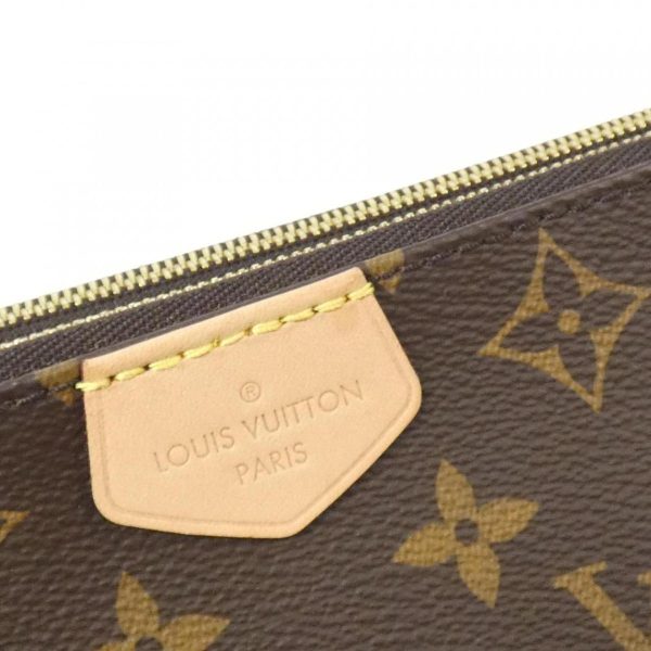 2600065123164 4 b Louis Vuitton Monogram Multi Pochette Accessoires Small Leather Shoulder Bag Brown