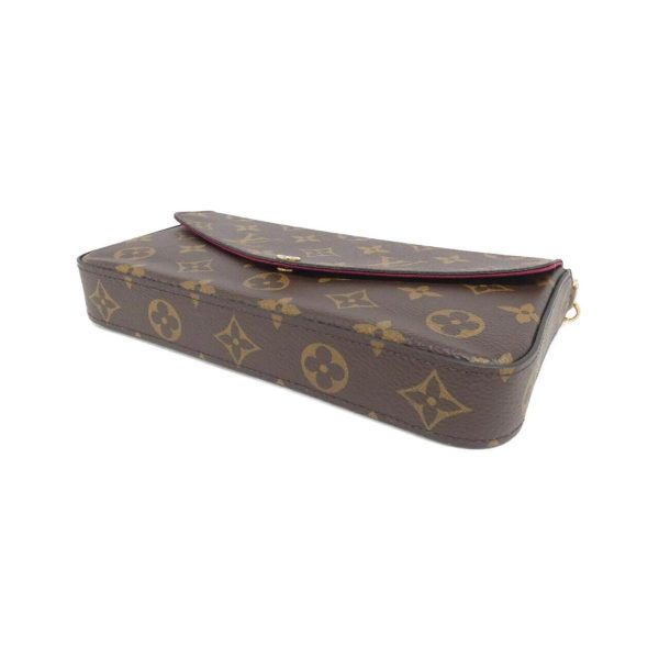 2600065507438 3 b Louis Vuitton Monogram Pochette Felicie Shoulder Bag Brown