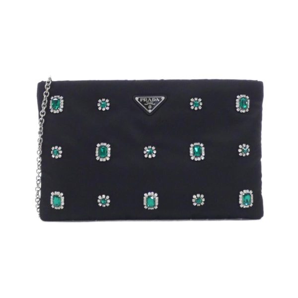 2600066132257 1 b Prada Tessuto Pouch Black