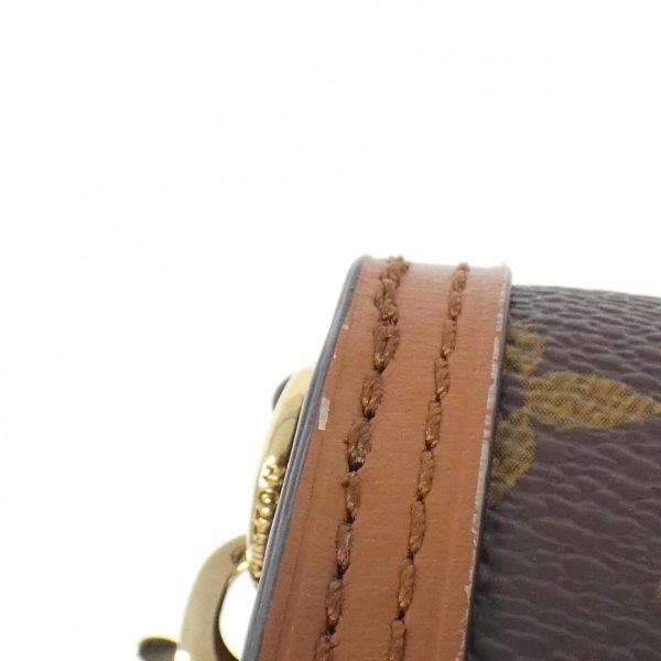 2600069172946 5 b Louis Vuitton Monogram Reverse Pico Dauphine Small Leather Shoulder Bag Brown