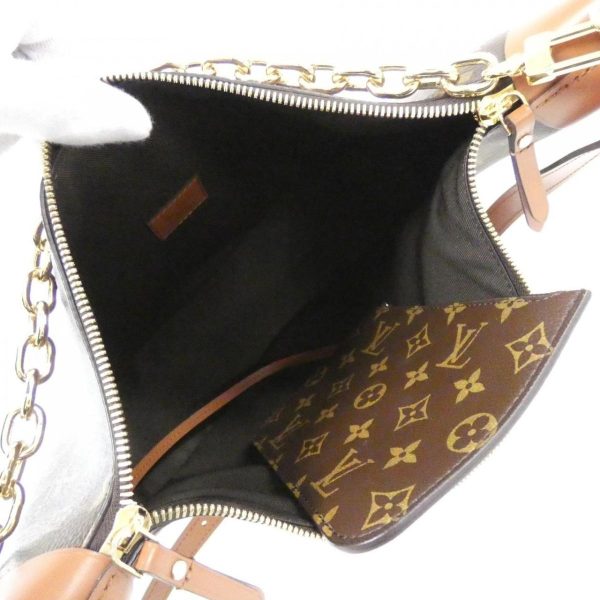 2600069176425 5 b Louis Vuitton Monogram Reverse Loop Hobo Shoulder Bag Brown