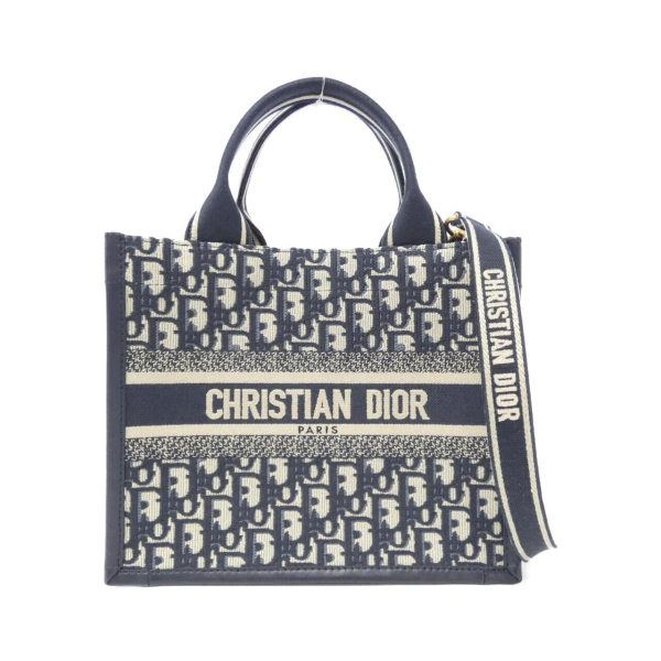 2600070508451 1 b Christian Dior Oblique Book Tote Bag Blue