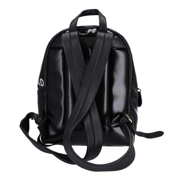 26452 2 Burberry Logo Backpack Leather Black