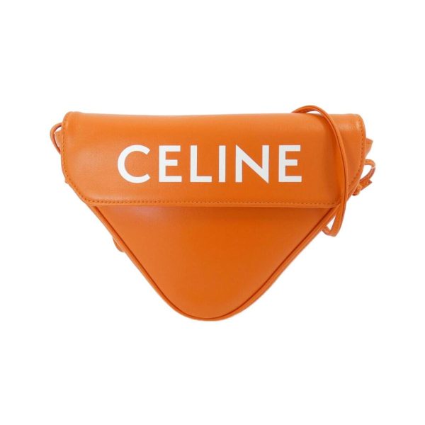 2700037662940 1 b Celine Triangle Shoulder Bag Orange