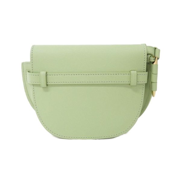 2700038026734 2 b Loewe Gate Dual Mini Leather Shoulder Bag Light Green