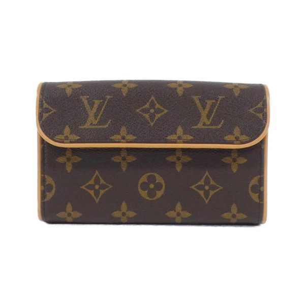 2700038523585 1 b Louis Vuitton Monogram Pochette Florentine XS Waist Bag Brown