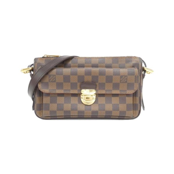 2700038599986 1 b Louis Vuitton Damier Ravello GM Shoulder Bag Brown