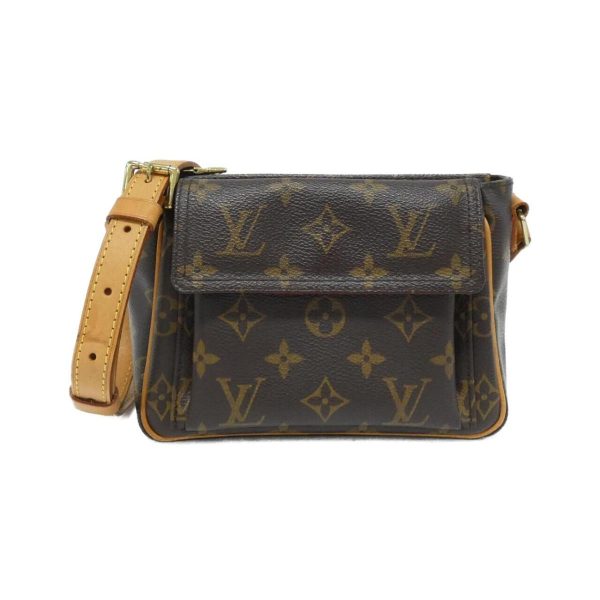 2700038621748 1 b Louis Vuitton Monogram Viva Cite PM Shoulder Bag Brown