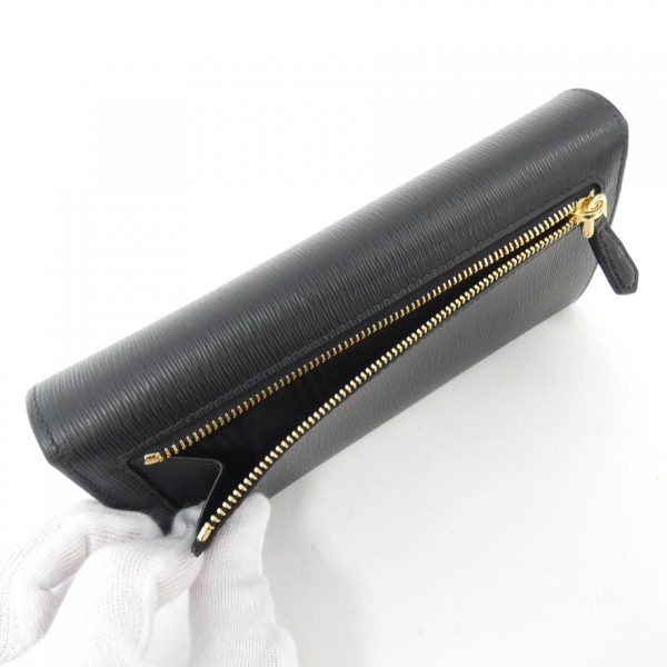 2700039070033 6 b PRADA Wallet Saffiano Leather NERO