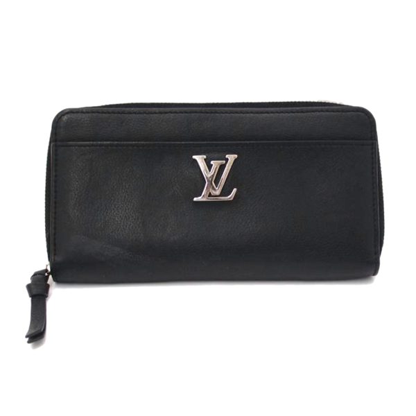 27180 1 Louis Vuitton Zippy Lock Me Handbag Black