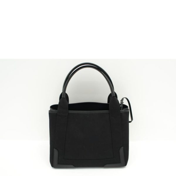 27694 2 Balenciaga Navy Cabas Bag Black