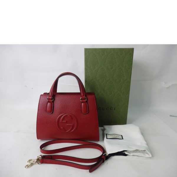 28294 8 Gucci Interlocking G 2Way Bag Red