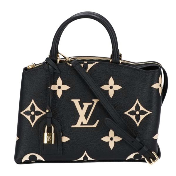 28431 1 Louis Vuitton Petit Palais PM Monogram Empreinte Bag Noir