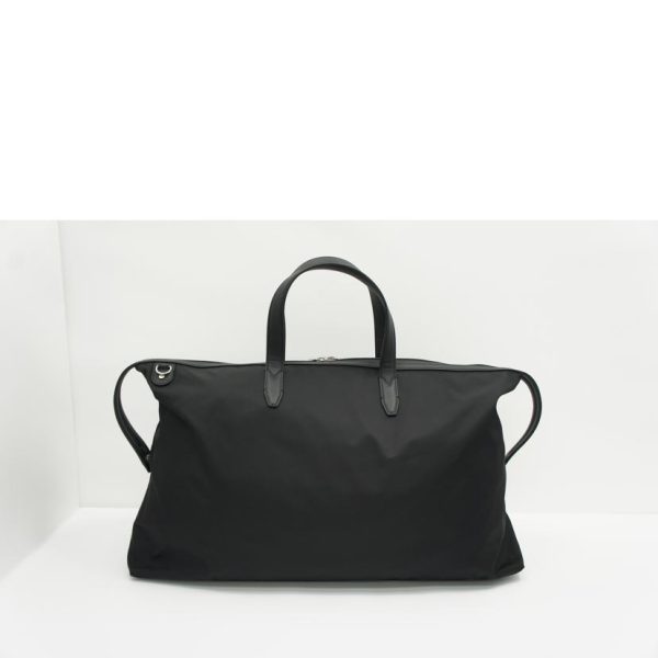 28447 2 Fendi Nylon 2way Boston Bag Black