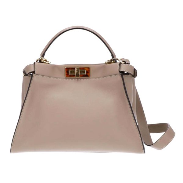 28745 1 Fendi Peekaboo Back Rgular Griege Bag