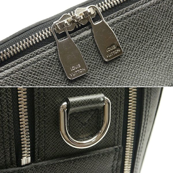 2sh0908 6 Louis Vuitton Overnight Taiga Briefcase Dark Gray