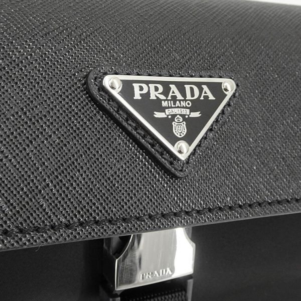 2vd053 2dmh f0002 5 Prada Shoulder Crossbody Bag Tessuto Saffiano Black