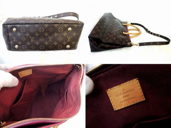 3 Louis Vuitton 2WAY Bag Pallas Monogram Oror