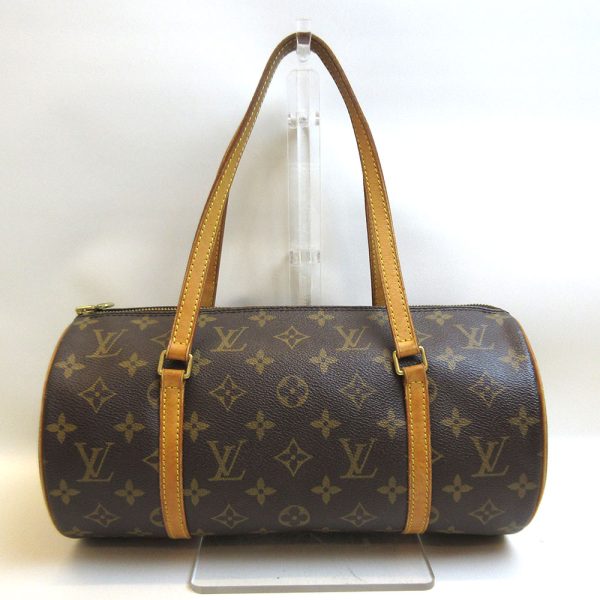 3 lv210201 2u Louis Vuitton Monogram Papillon 30 GM Handbag Brown