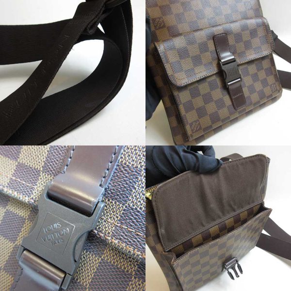 3 lv230804 1u 03 Louis Vuitton Bag Pochette Melville Damier Hand Bag Black