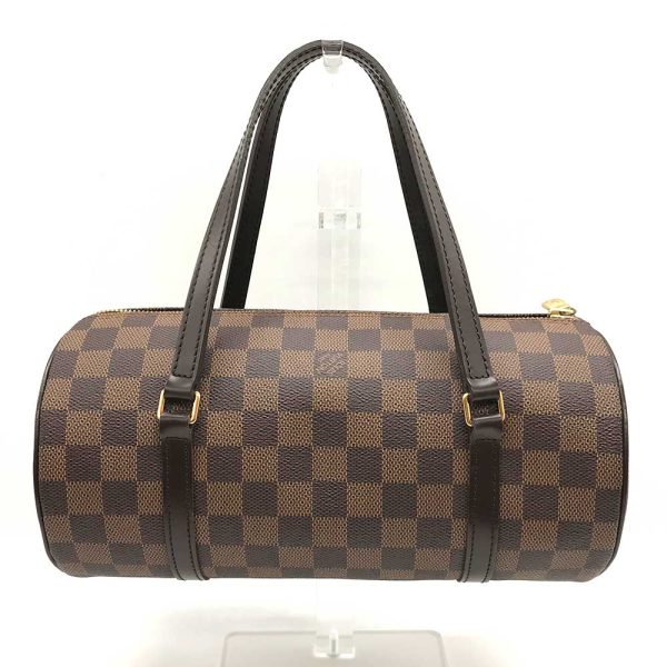 3 lv240203 1u 01 Louis Vuitton Damier Ebene Papillon 27 Handbag Brown