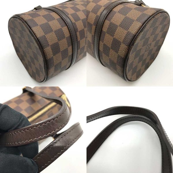 3 lv240203 1u 02 Louis Vuitton Damier Ebene Papillon 27 Handbag Brown