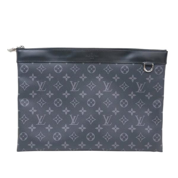 30065 1 Louis Vuitton Pochette Discovery Monogram Eclipse Bag Black