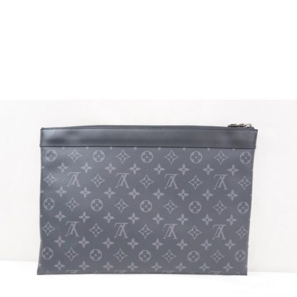 30065 2 Louis Vuitton Pochette Discovery Monogram Eclipse Bag Black