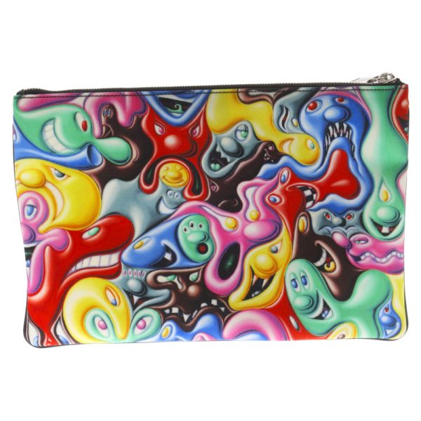 3024c020007 2 DIOR Kenny Scharf Clutch Bag Nylon Multicolor