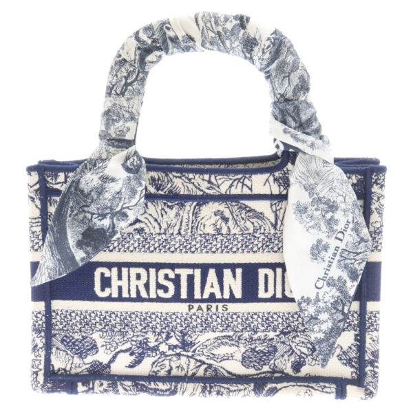 3024e020027 1 DIOR Book Tote Mini Tote Bag Navy