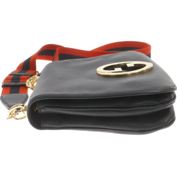 3024f060006 3 Gucci Blondie Medium Leather Shoulder Bag Leather Black