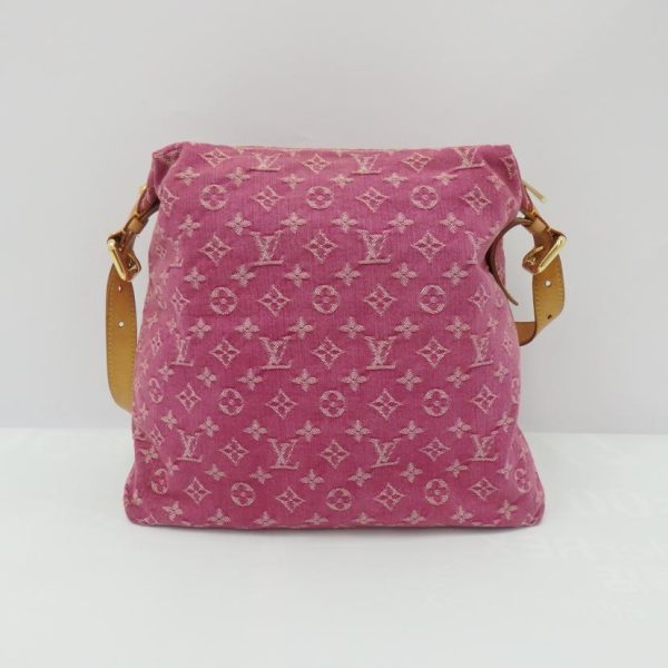 30929 2 Louis Vuitton Baggy Monogram Denim Fuchsia Pink Bag