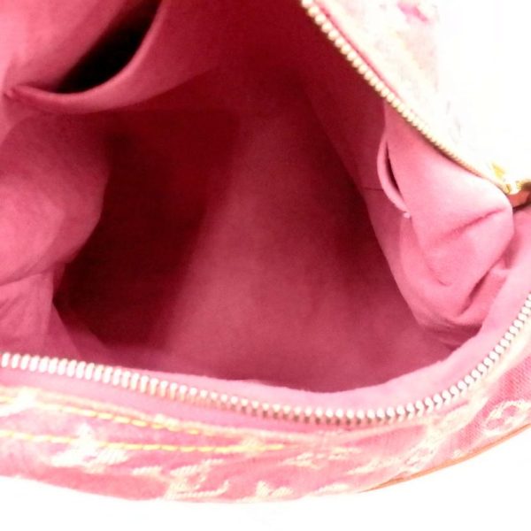 30929 5 Louis Vuitton Baggy Monogram Denim Fuchsia Pink Bag