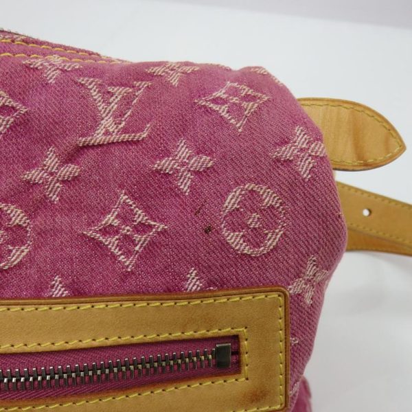 30929 6 Louis Vuitton Baggy Monogram Denim Fuchsia Pink Bag