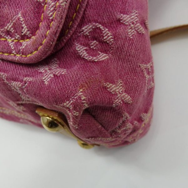 30929 8 Louis Vuitton Baggy Monogram Denim Fuchsia Pink Bag