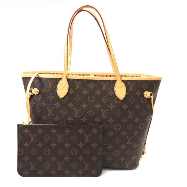 31000540 135n 1 Louis Vuitton Neverfull MM Shoulder Bag Brown