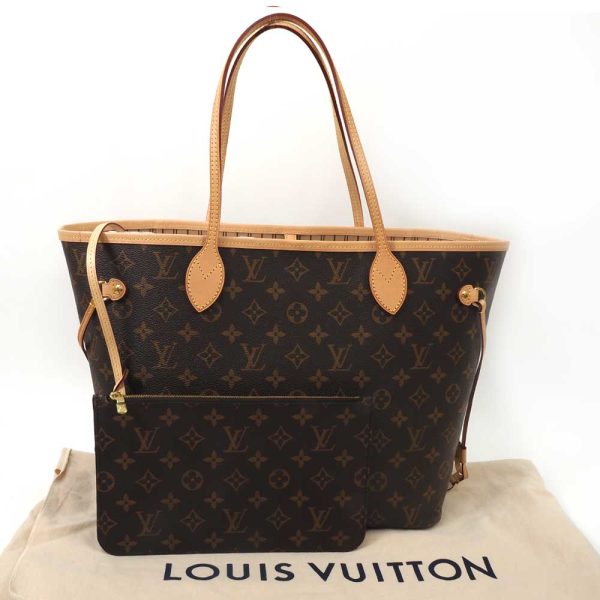 31000540 135n 8 Louis Vuitton Neverfull MM Shoulder Bag Brown