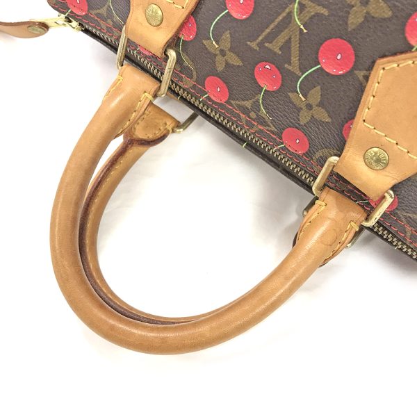 31003149315 305 08u Louis Vuitton Cherry Speedy 25 Handbag Brown x Red