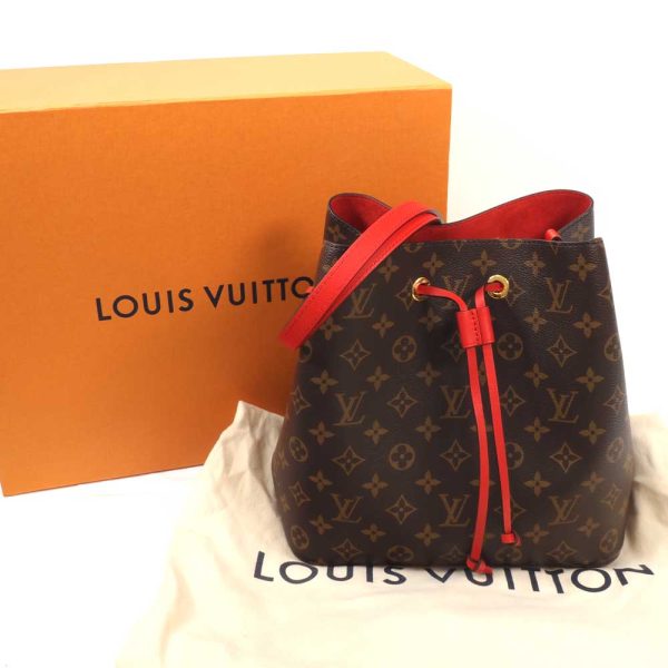 3100427 262n 9 Louis Vuitton Neonoe Shoulder Bag Brown Red