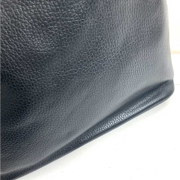 310043 57n 11 Gucci One Shoulder Bag Leather Black X Silver