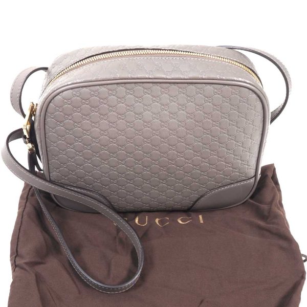 3100430 48n 9 Gucci Micro Guccissima Shoulder Bag Gray