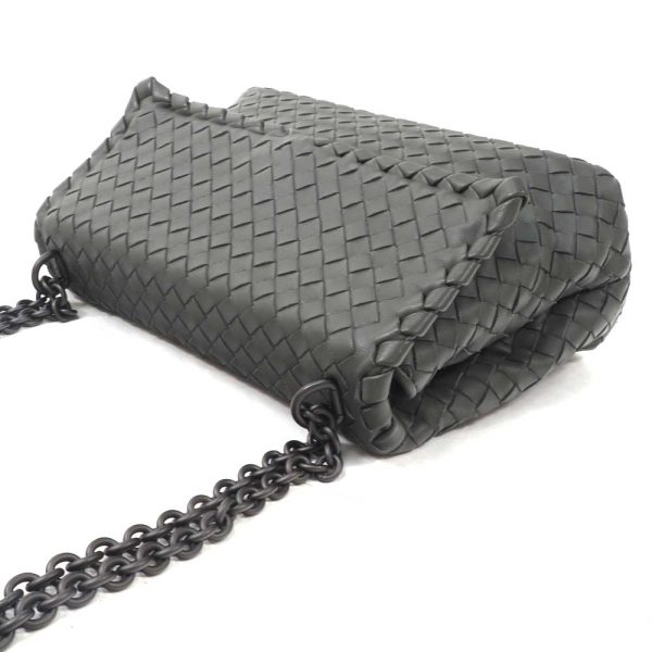 3100443 4n 3 Bottega Veneta Small Olympia Shoulder Bag Gray